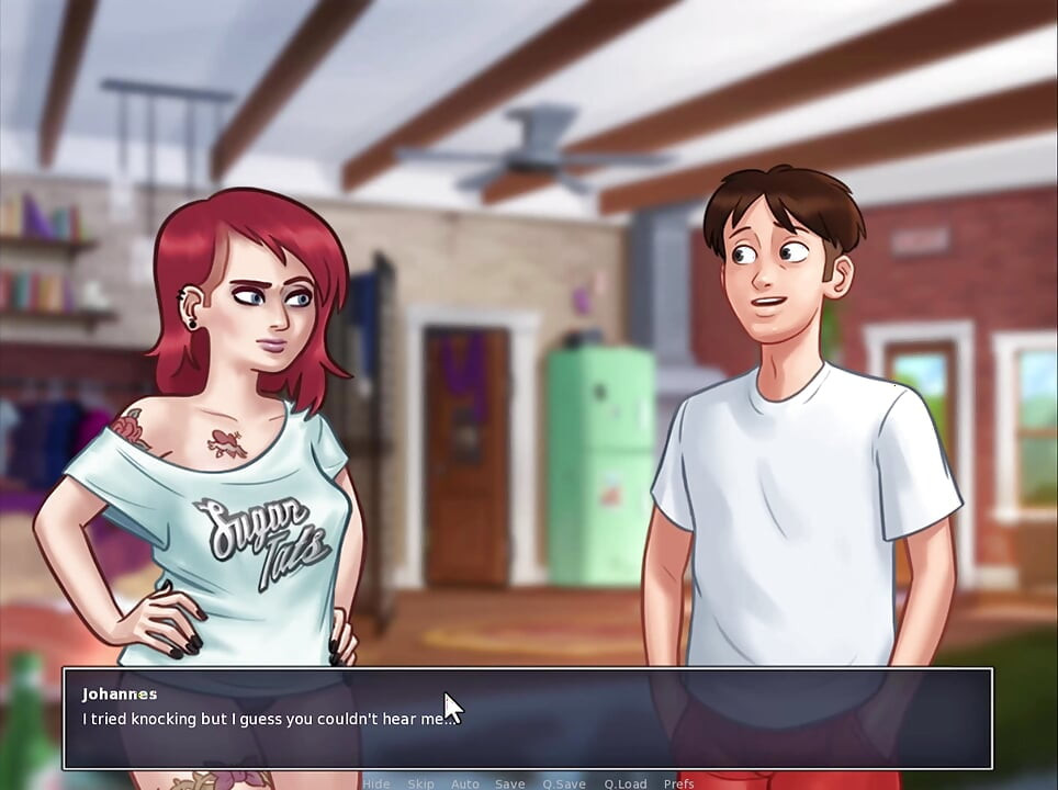 Summertime Saga: I've seen Grace's boobs and Eve's hot body
