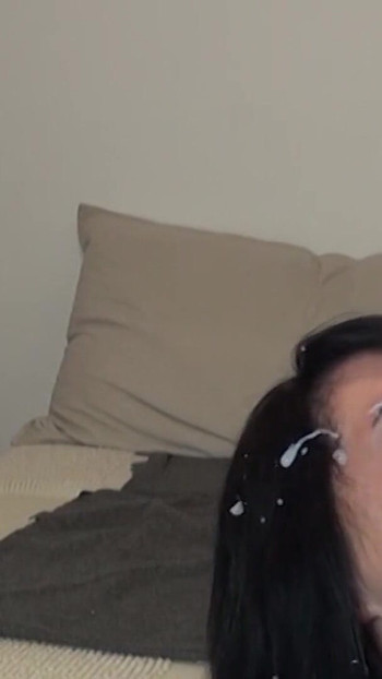 Iconic moment from "MY WHOLE FACE FULL OF FRESH CUM! MY FACE IS THERE FOR EVERYONE!"