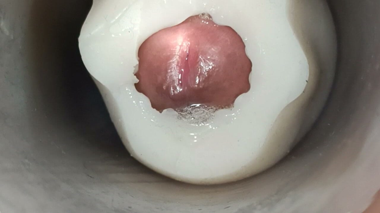 Internal view: vulva twitching and ejaculating 3