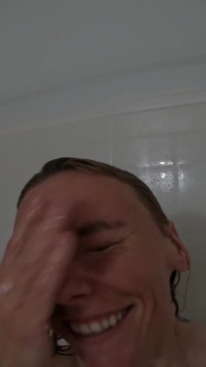 Petite Blonde Gets Face Fucked in the Shower