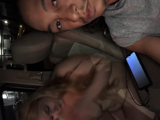 Latina step sister swallows my cum on the car ride back from the Taylor swift concert and flashes her sexy teen Body to people