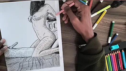 Pakistanischesquet-mädchen und freund injoying raum im freien zur arbeit