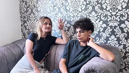 Big-ass stepmom teaches her little stepson how to fuck a woman and fulfills her dream fantasy.