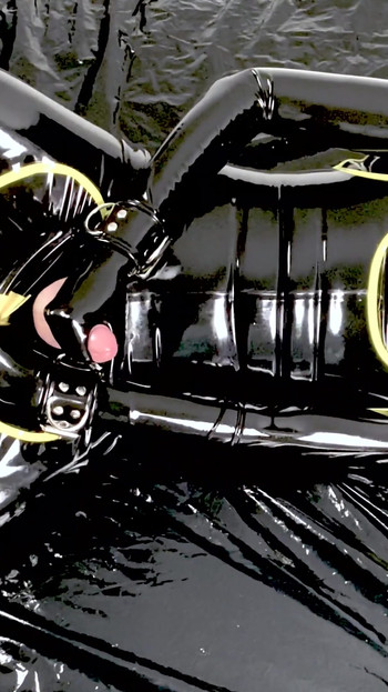 Jaw-dropping moment from "Rubber Gimp Milking!"