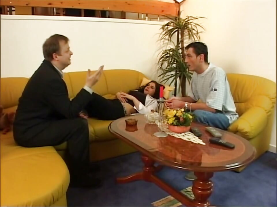 Horny Slut Fucked by Two German Gigolo with a Hard Cock