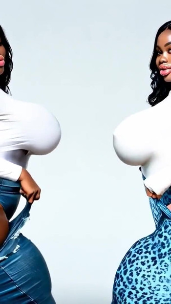 Ebony Bubble Butt Baddies Bounce And Shake Their Ass Until You Cum - Ai Generated | Clip 2