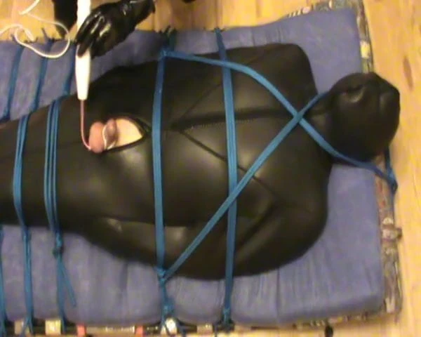 Blue and Green - Neoprene bodybag and very long rope