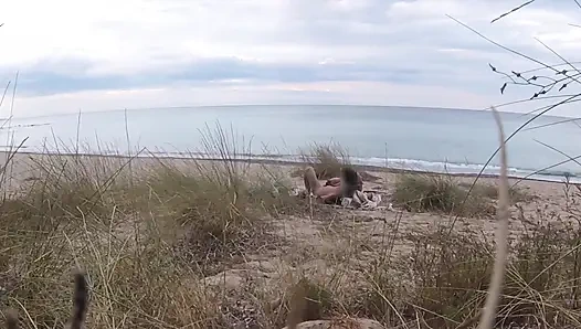 Französische Lehrerin Schlampe Blowjob Amateur Am Fkk-strand, Öffentlicher Fremder Mit Abspritzen - Misscreamy