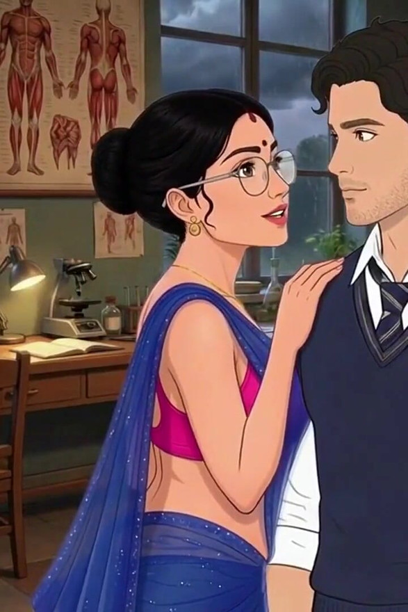 Desi Bhabi Mature College Lecturer Romantic Monsoon Rain Passion - New Video