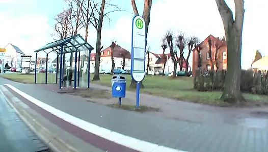 Blonde Babe Teases Tits and Toy in BDSM Bondage