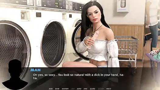 Exciting games: married wife doing naughty things with dildo outdoors and tells everything to her husband ep 11