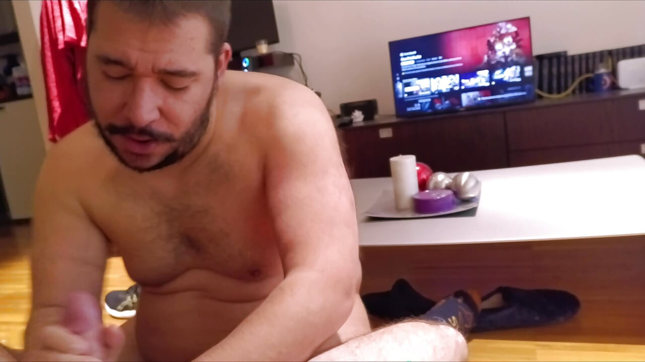Giving Bottle to Suckling Bear