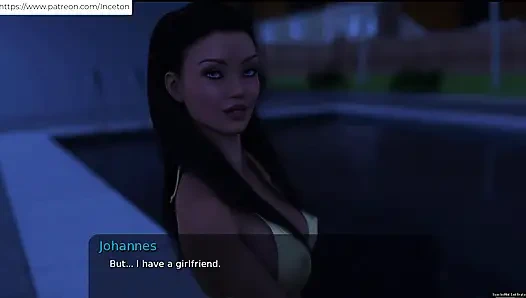 Лето с Mia - дрочку у бассейна