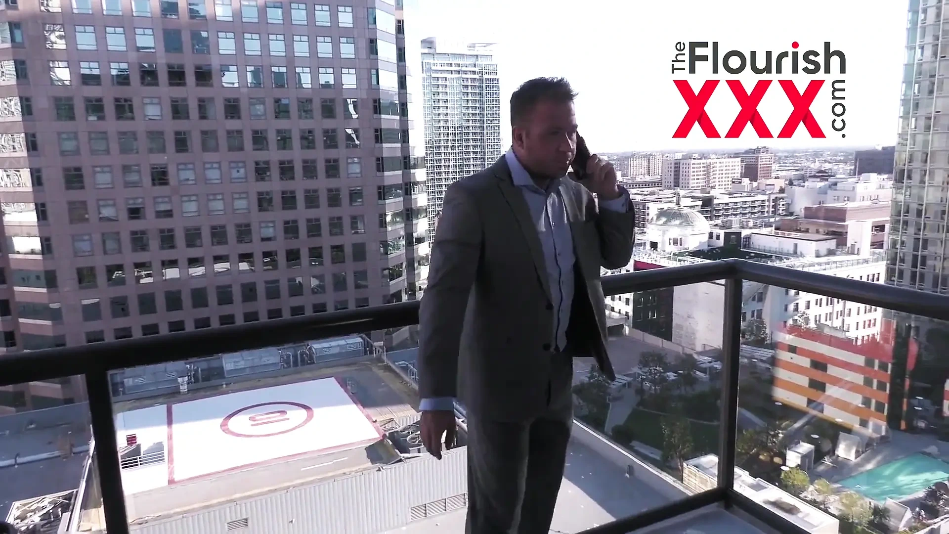 Chad White in Balcony and shower sex competition with Keira Croft