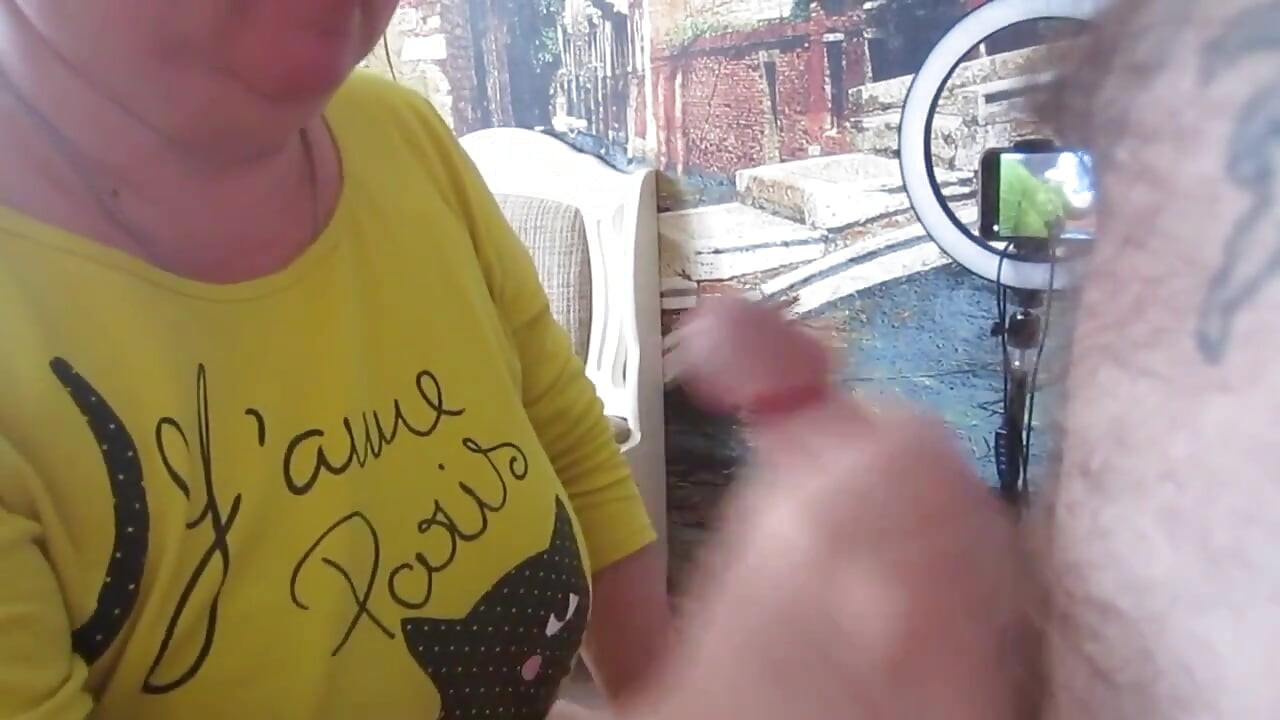 I came home from work for lunch and got another blowjob from my mother-in-law
