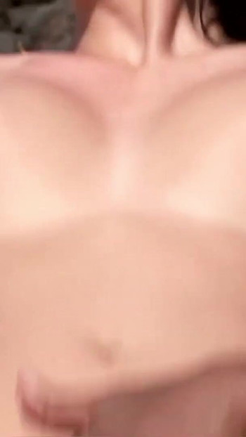 Thrilling moment from "Voyeur Girl Watch Interracial Couple Fuck at Beach and Mast"