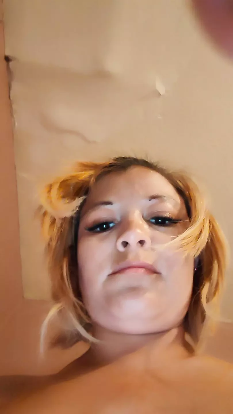 This blonde loves cucumber