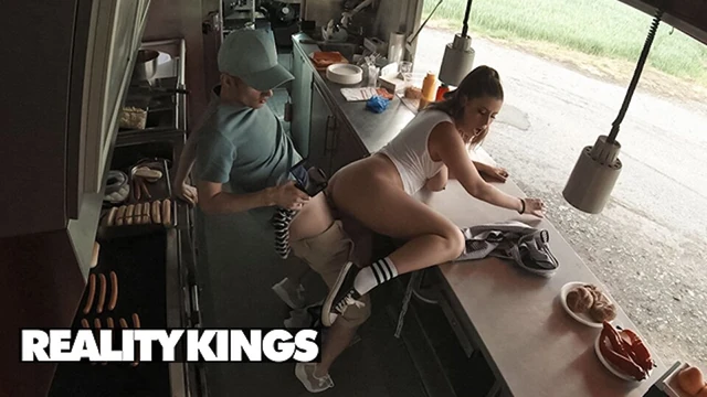 Horny Lady Lyne Sucks Sam's Cock Then Gets His Meat Inside Her Tight Pussy - Reality Kings