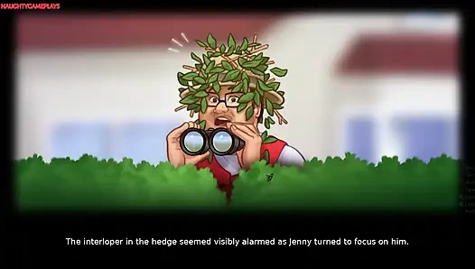 Summertime saga teil 30 von dark Zurechen - MILF Vermieterin lutscht seinen riesigen schwanz und gibt ihm einen schönen fußjob