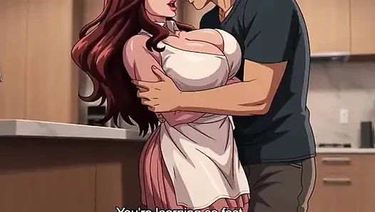 Big tits stepmom teaching her stepson the pleasures of intimate touch