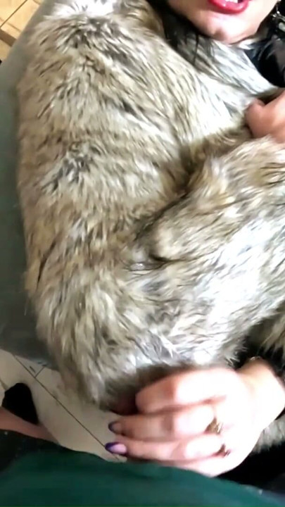 Fur and Leather MILF Fetish. Deepthroat, Facial Cum and Double Cum on Clothes | Clip 3