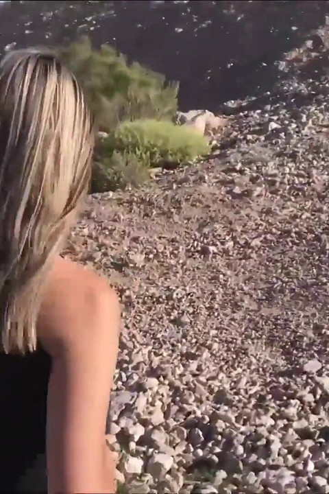 Sweet Young Pussy in the Open Desert