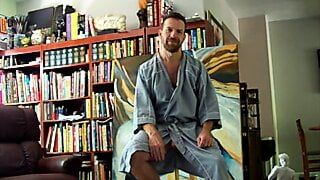 Hairyartist in robe time with Will