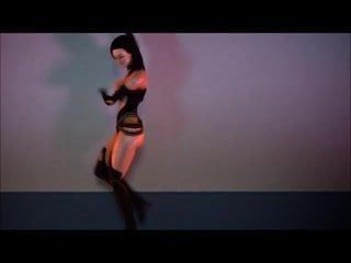 3D Miranda Lawson heißes Tanzen (Mass-Effekt)