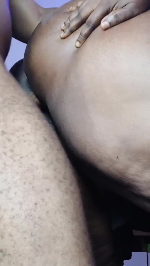 Real black couple homemade blowjob and standing Doggystyle fuck - Mara Exotic | Clip 3