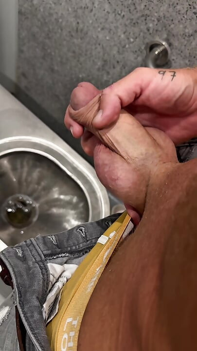 Jerking and Pissing on a Motorway Rest Area