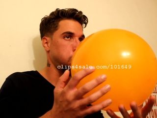 Balloon fetish - samuel thổi bóng bay video 2