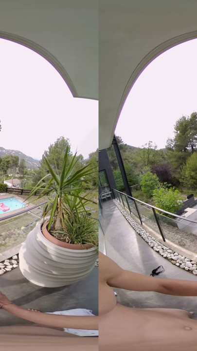 Our First Time Fucking on a Balcony - Virtual Real Porn | Clip 2