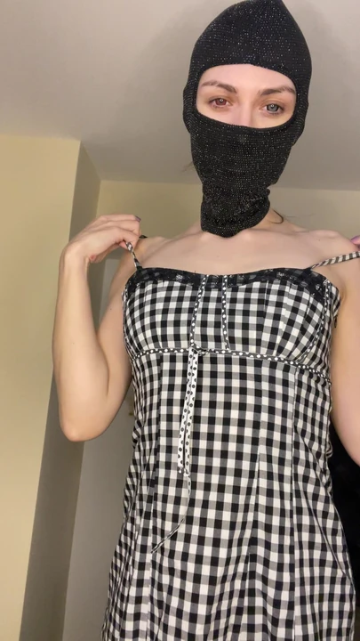 Summer Dress Tease - Black Mask Seduction!