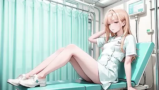 Blonde Nurse's Lazy Afternoon a Private Roam From Bed to Deep Sheets