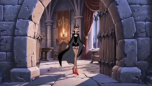Maleficent and the Magic Pumpkin. Halloween Cartoon