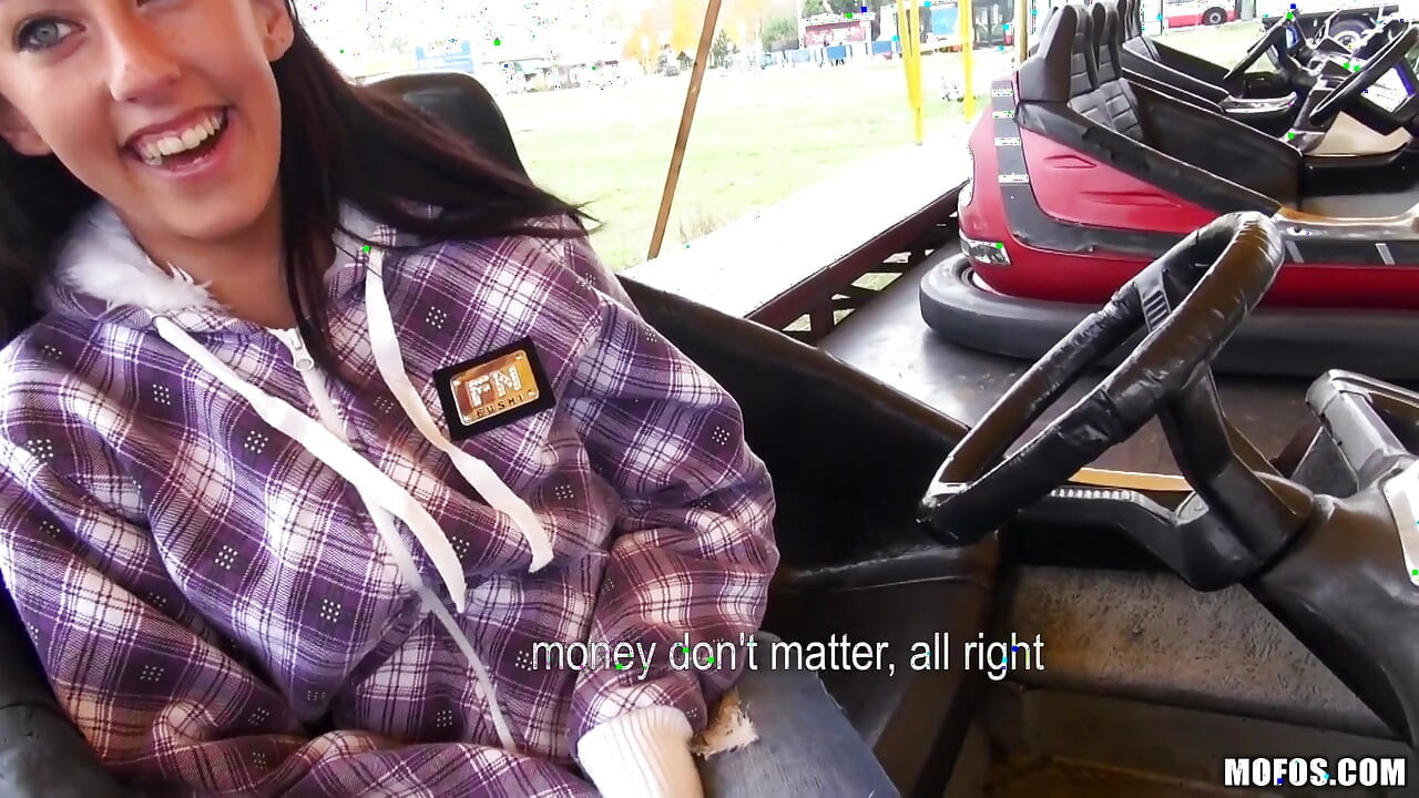 Public Pickups - Brunette Czech El Storm Rides Bumper Cars & Gives Steve a POV Blowjob with Steve Q & Gets Doggystyle Fuck
