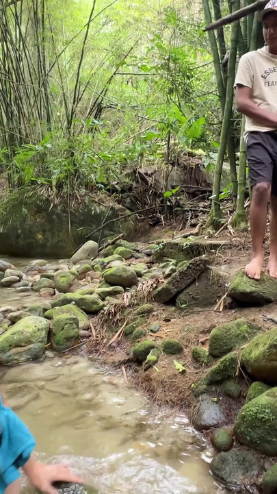 Powerful moment from "I find a rich busty woman showering alone in the river and I take the opportunity to put my delicious"