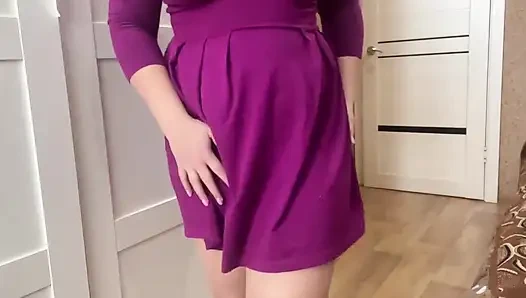 Мастурбация в белых трусиках, пульсирующий оргазм