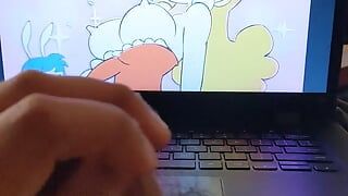 Minus 8 - tribut de spermă cu masturbare cu animație