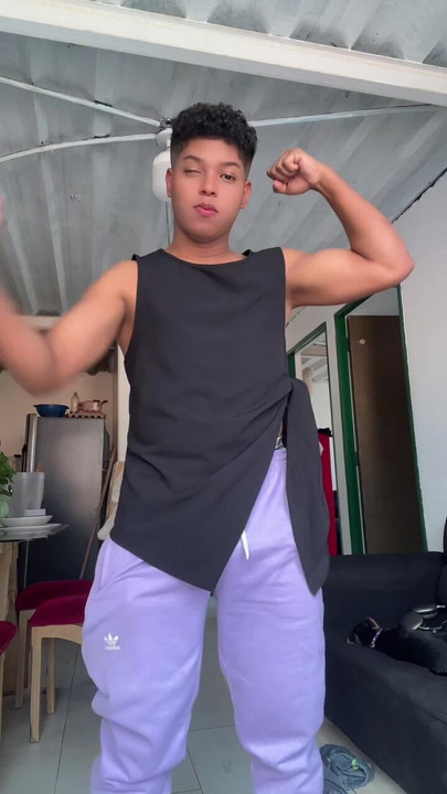 Colombian boy dancing