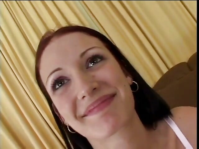 Young honey with a shaved pussy loves to give head