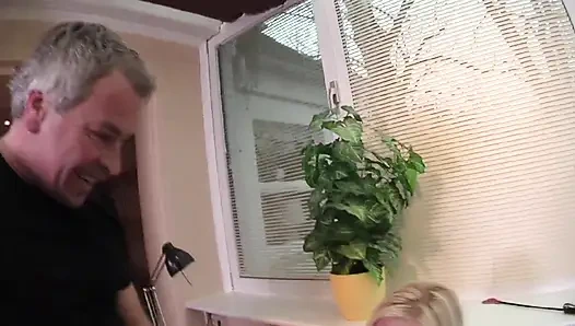 Blonde Toy Pounded and Ball Sucked by Guys