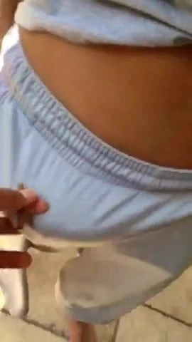 grabbing his cock
