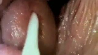 Recorded Cumshot By Webcam In Pussy.