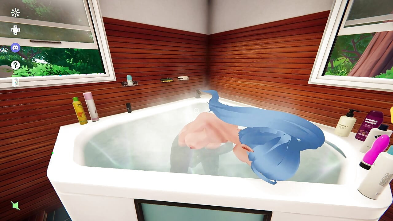 My Busty Hot Roommate Taking a Shower - My Bath Tub Companion - Gameplay