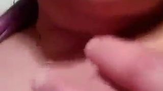 My xgf sucking tits