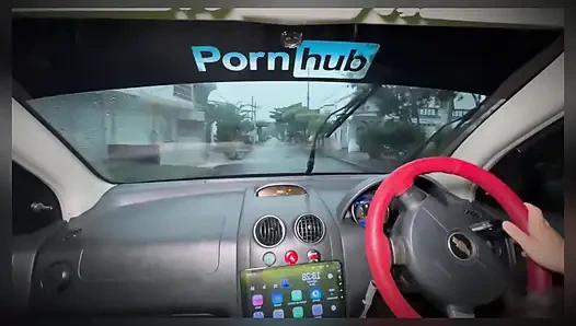 I Pay the Uber with a Blowjob and Fuck in the Parking Lot of My Building