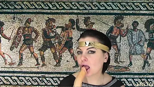True Roman goddess sucking your cock