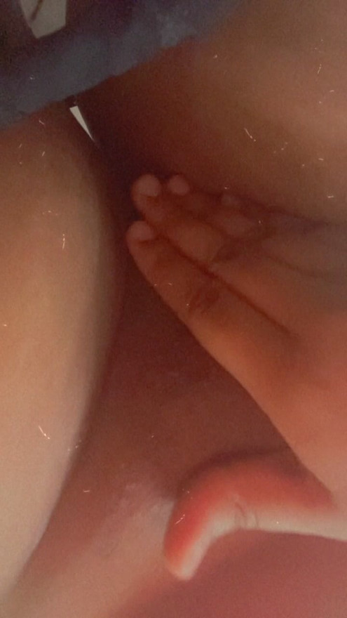 Playing with her pussy before Daddy comes home