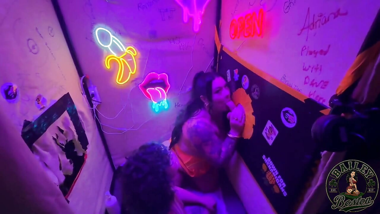 Bailey Boston & Kennedy Starling Share Bwc at Gloryhole